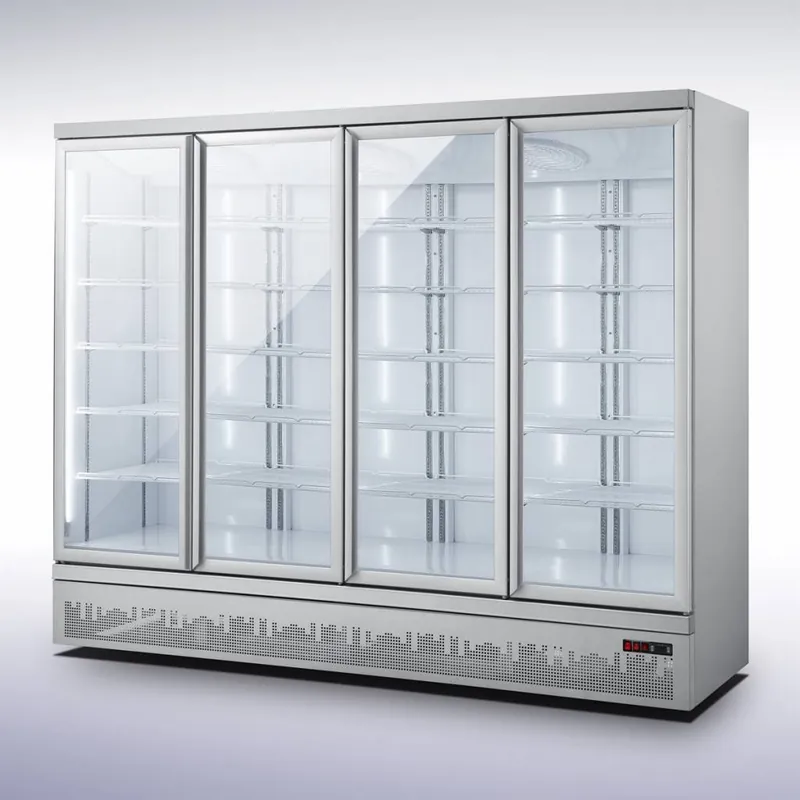 Lage Kosten Horeca Koelkast - 4 Glazen Deuren - JDE-2025R - 2508x710x(H)1997mm