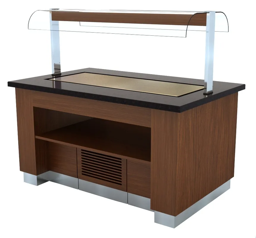 Gekoeld Buffet Wenge - 1600x1000x(H)900/1450mm Korting