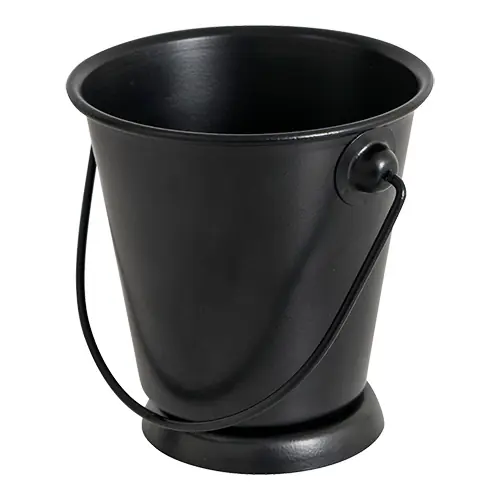Goedkoop Serveer Emmer Mini - Zwart - Ø90mm