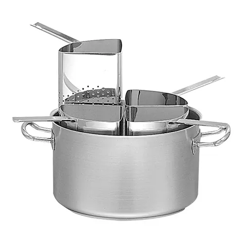 Pastapan RVS - 4 inzetten - Ø40x(h)25cm Shop Nu