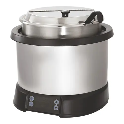 Lage Kosten Inductie Soepketel 10,4 Liter - 4 Programma's - RVS Binnenpan - Ø353x(H)342mm