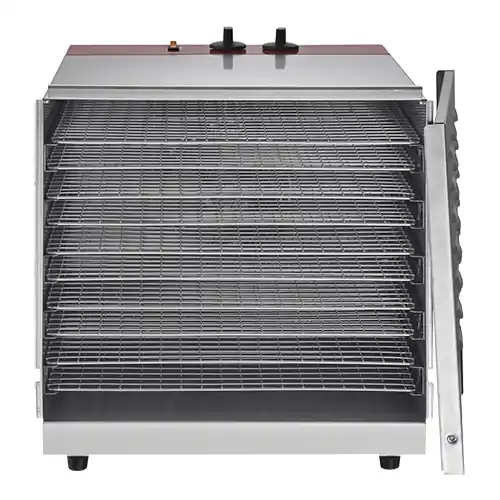 Meest Verkocht RVS Voedsel Droogoven - 10 Roosters - 1000W - 430x520x(H)440mm