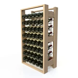 Wijnrek Beukenhout - 48 Flessen Recht Speciale Aanbieding