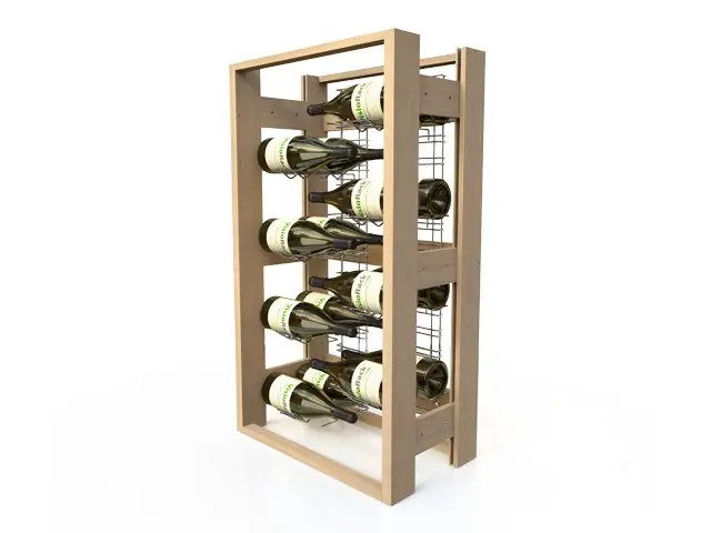 Seizoensaanbieding Wijnrek Beukenhout - 16 Magnums