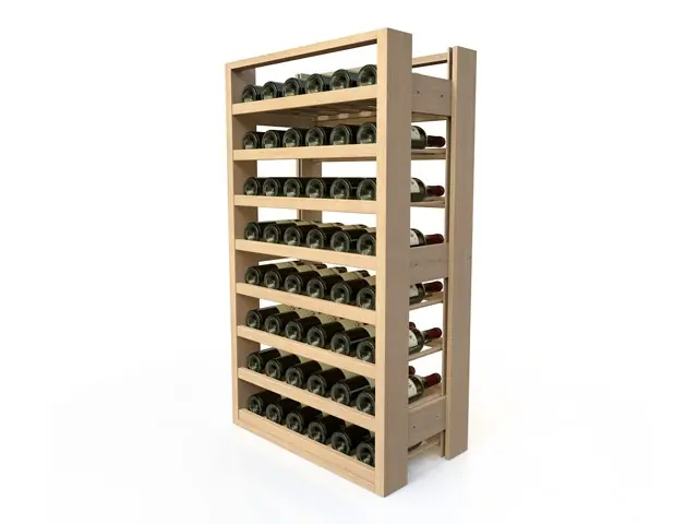 Wijnrek Beukenhout - 8 legvakken - 48 Flessen Must-Have