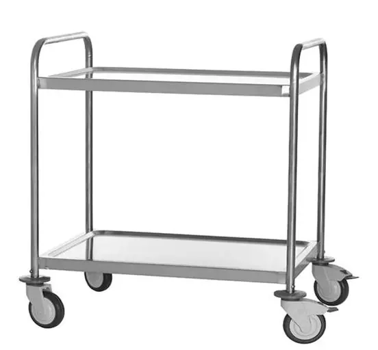 Serveerwagen 2 niveau's XXL LANG 1070x740x(h)960mm HEAVY DUTY Korting