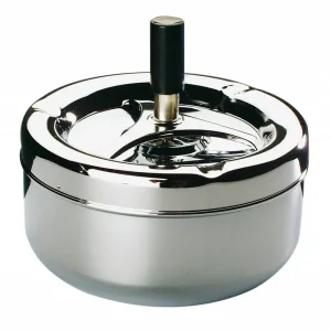 Asbak Classic - Rond - Metaal Verchroomd - Ø13x(H)10,5cm Nu Kopen