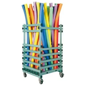 Laatste Versie Opberg Kar Kunststof op Wielen - Flexibeam Zwembad - 80x70x(h)137cm