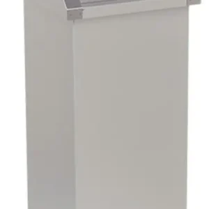 Fastfood Afvalbak - Verrijdbaar - RVS - 420x420x(h)1220mm Rechtstreeks Van De Fabrikant