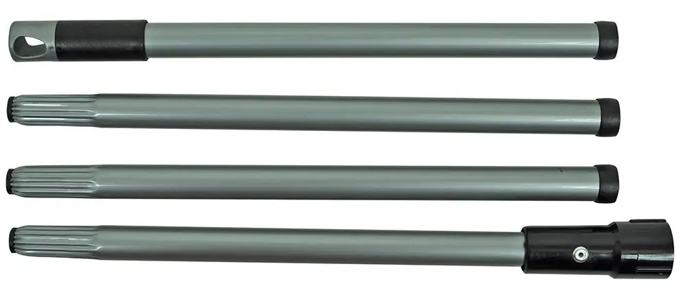 HEAVY DUTY Steel - 4 Delig - Ø25x(H)1520mm - Zwart - 10 Stuks Seizoensaanbieding