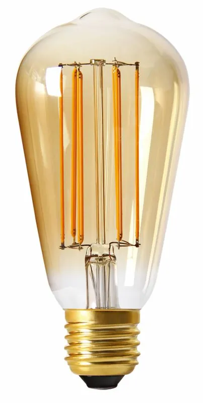 Dagaanbieding Dimbare Filament LED lamp - Retro design - E27 / ST64 mm - 4W
