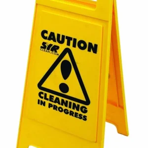 HEAVY DUTY Waarschuwingsbord - Reinigingswerkzaamheden - Beide Zijden - Per 5 Stuks Bestel Nu
