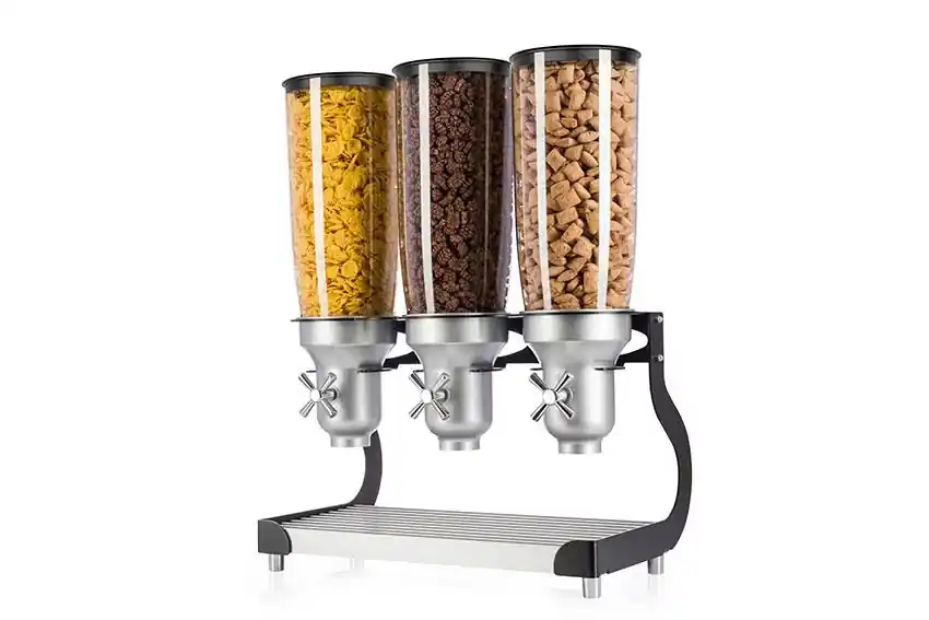 Ontbijtgranen Dispenser - 3x 5 Liter - 480x280x650mm Voordeelprijs
