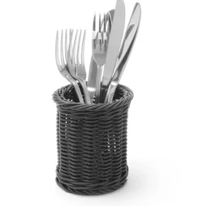 Bestekmand Zwart - Ø100x(H)120mm Merkproduct