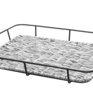 Broodmand Met Roestvast Stalen Rand - Lichtgrijs - 400x300x(H)50mm Koop Vandaag