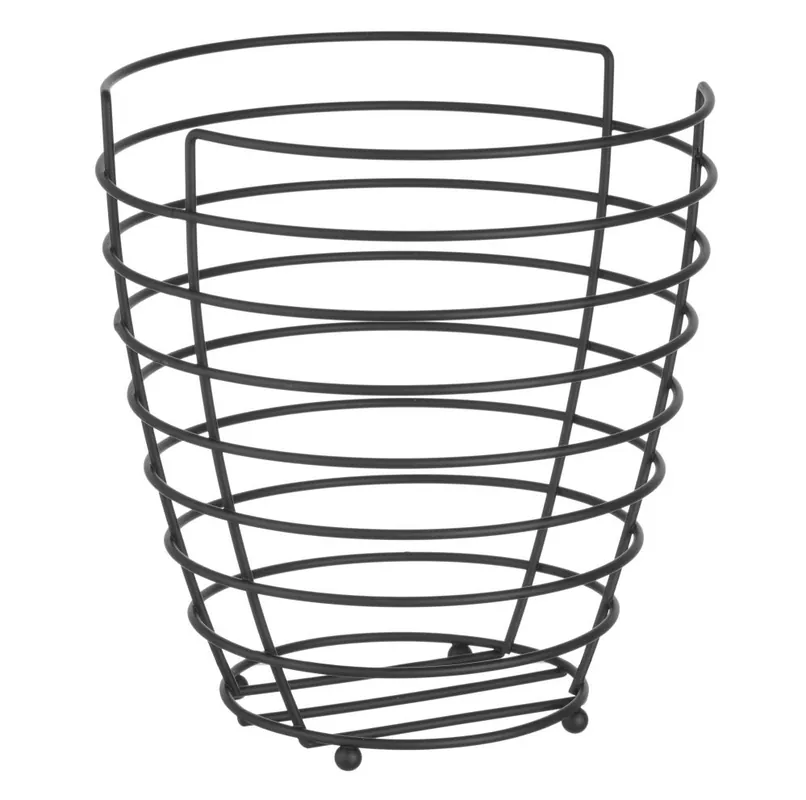 Fruitkorf Zwart - Ø230x(H)250mm Direct Beschikbaar