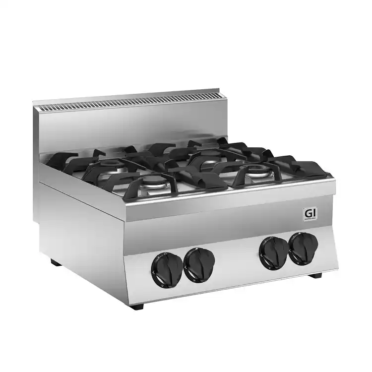 Aanbieding 650 HP Gaskooktoestel - 2 Branders 19 kW - 700x650x(H)295mm