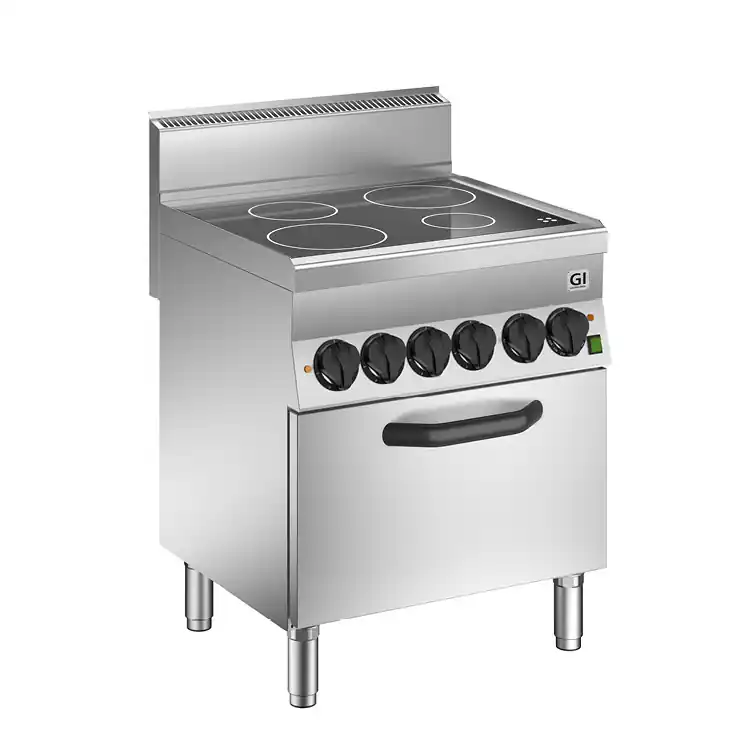 Premium 650 HP Keramische Kookplaat -4 Kookzones + Heteluchtoven 14,2 kW - 700x650x(H)295mm