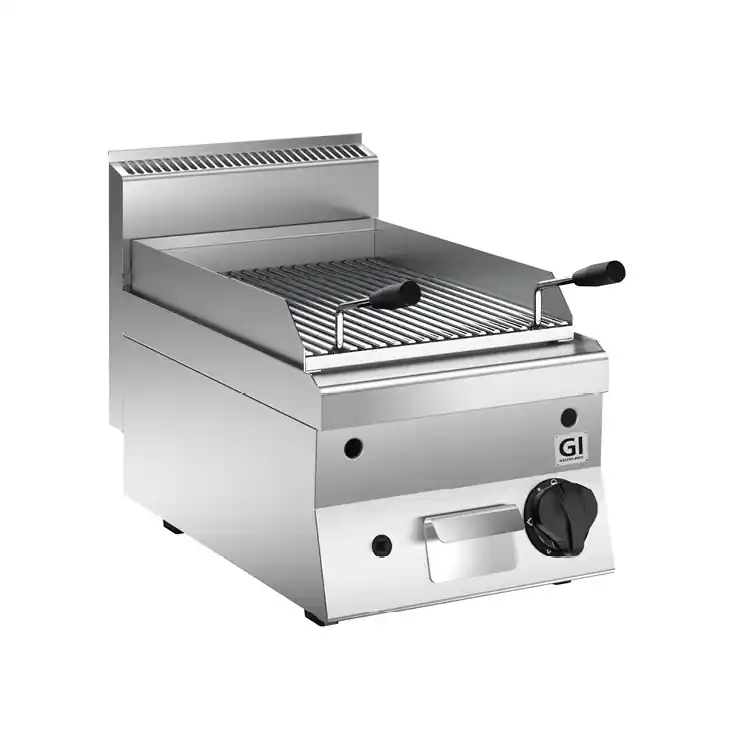 Betrouwbaar 650 HP Lavasteen Grill - 7 kW - 400x650x(H)295mm
