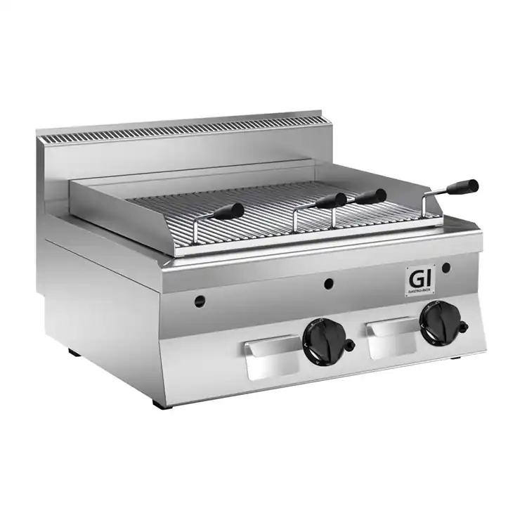 Rechtstreeks Van De Fabrikant 650 HP Lavasteen Grill - 14 kW - 800x650x(H)295mm