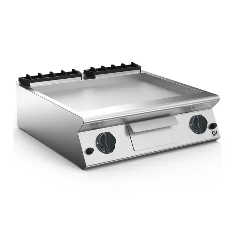 700 HP Gasbakplaat Met Gladde RVS Plaat -14 kW - 800x730x(H)250mm Nieuw