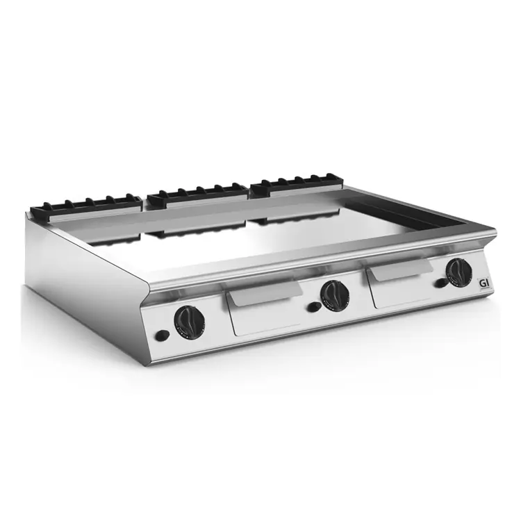 700 HP Gasbakplaat Glad Verchroomde Plaat - 21 kW - 1200x730x(H)250m Beperkt Aanbod