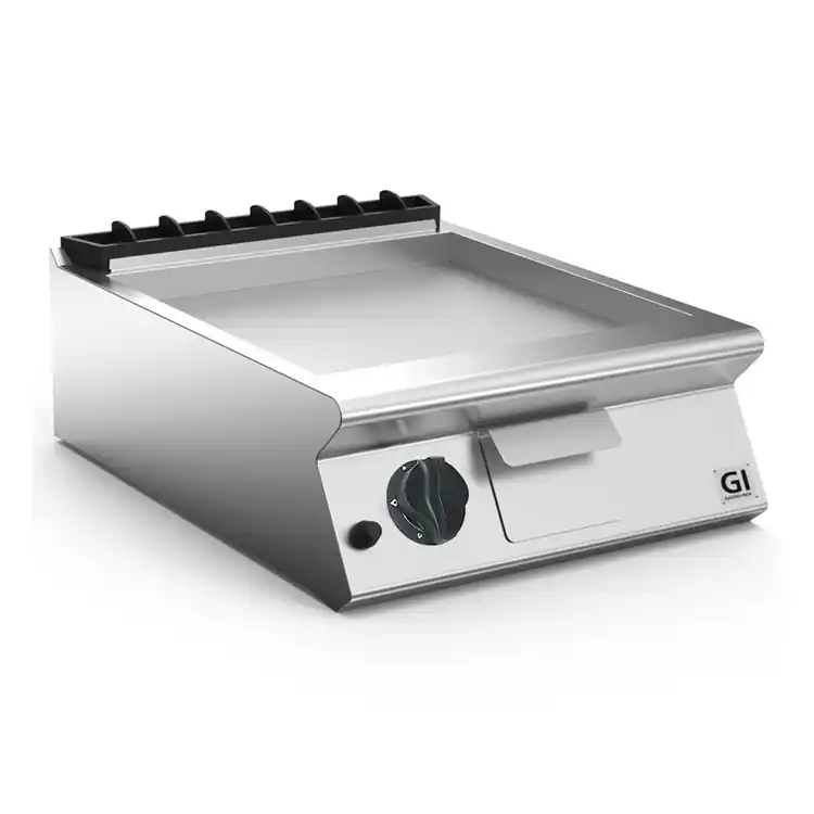 Direct Verzonden 700 HP Gasbakplaat Gladde RVS Plaat - 9 kW - 600x730x(H)250mm