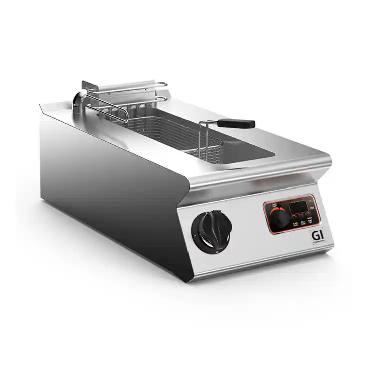 700 HP Elektrische Friteuse 10 Liter - Digitaal - Wegklapbaar Element - 9 kW - 400x730x(H)250mm Nieuw