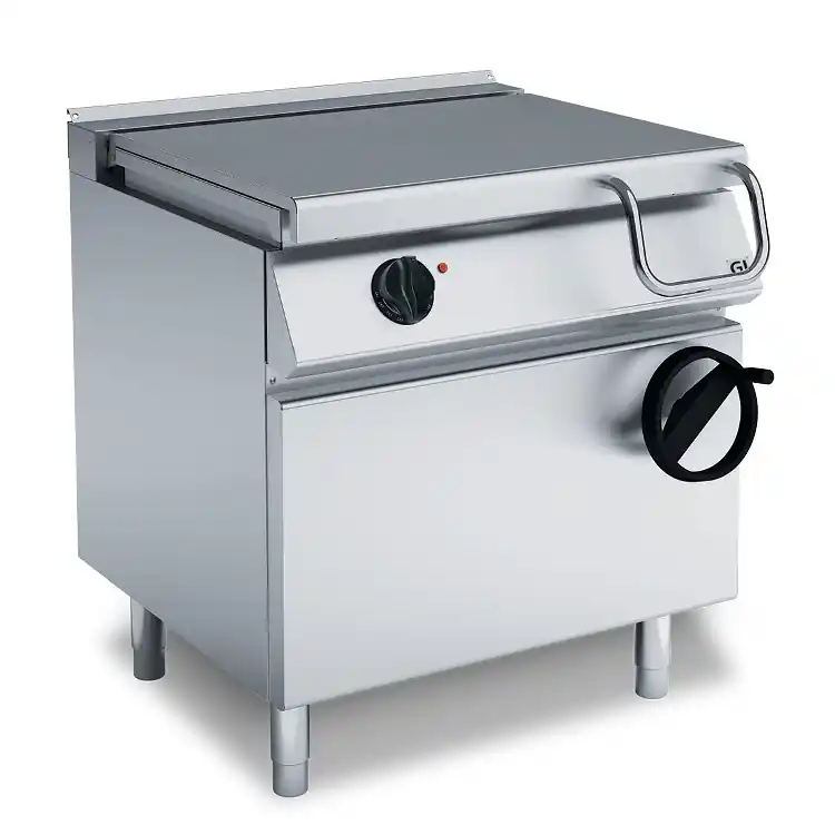 700 HP Kantelbare Braadpan Elektrisch - Dubbelwandige Bodem - 60 Liter - 10 kW 230V-3N - 800x730x(H)870mm Direct Verzonden
