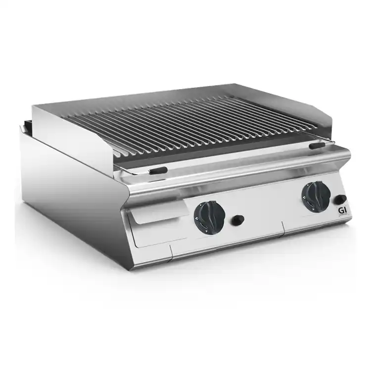 Flitsaanbieding 700 HP Lavasteengrill Met Instelbaar Grillrooster- 20 kW - 800x730x(H)250mm