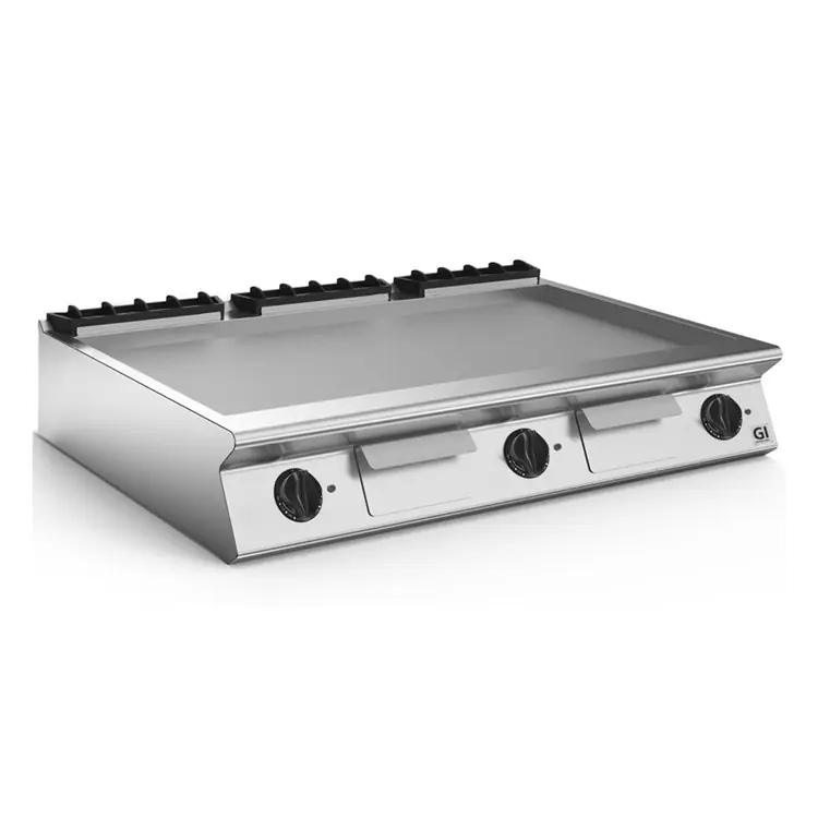 700 HP Elektrische Bakplaat Gladde Geslepen Stalen Plaat - 16,2 kW - 1200x730x(H)250mm Meest Verkocht