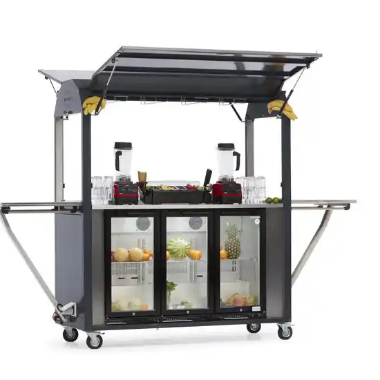 Koop Online Coolrolly Smoothiebar - Multifunctionele Mobiele Pop-up Smoothiebar - 1850x750x(H)2040mm