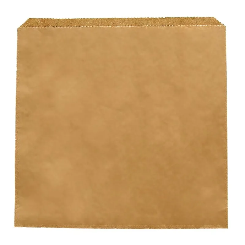 Snelle Levering Composteerbare Kraft Boterhamzakken - 216x216mm - 1000 Stuks