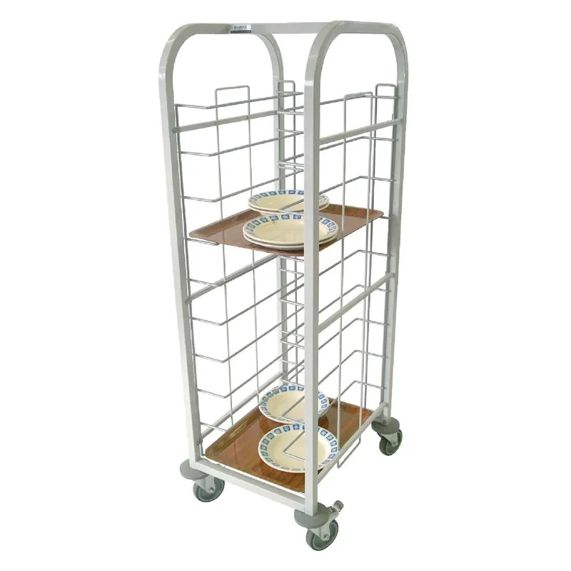 Stalen Regaalwagen - Geschikt voor 10 Dienbladen - 485x578x(H)1393mm485(b)x578(d)x1393(h)mm Koop Online
