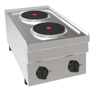 Elektrisch Fornuis EH6 / 2KPT - Tafelmodel - 2x 2kW Kookplaten - 350x600x(H)300mm Hete Deal