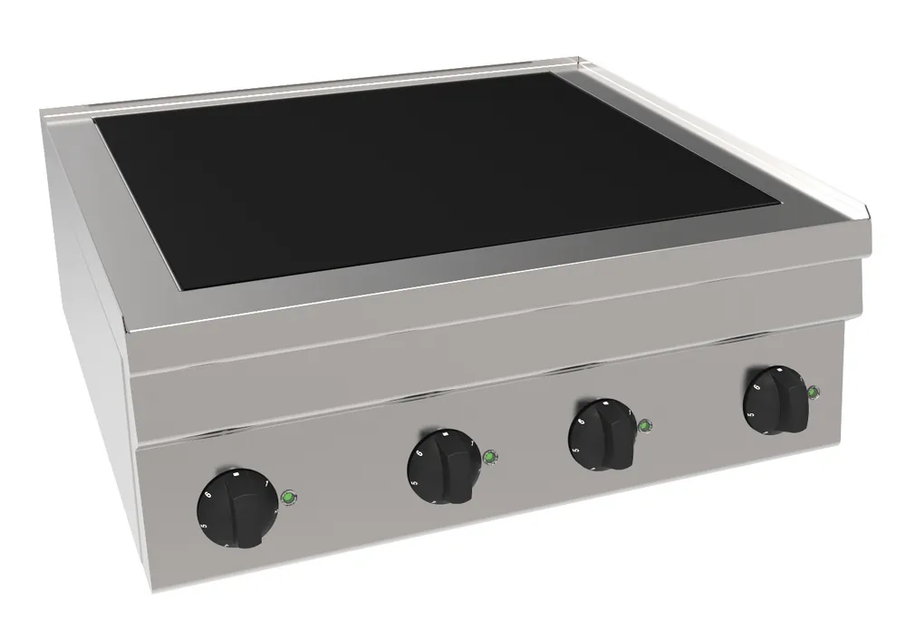Infrarood Ceranfornuis CH6 / 4KFT - 4 Kookzones - 8,6 kW - 700x600x(H)300mm Lage Prijs