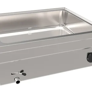 Beste Prijs elektrische bain-marie EBM6 / 2/1T - 2/1 GN 150mm - 2,6 kW - Waterafvoer - 700x600x(H)300mm