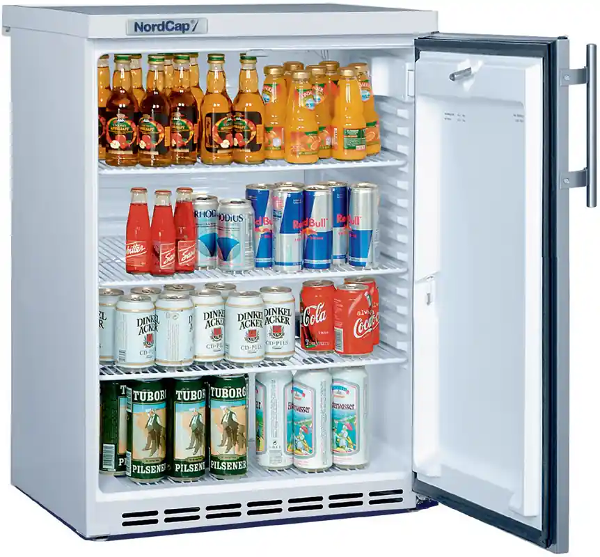 Bedrijfskoelkast Wit Met RVS Deur - UKU 185 I - 180 Liter - 602x600x(H)850mm Tijdelijk Beschikbaar