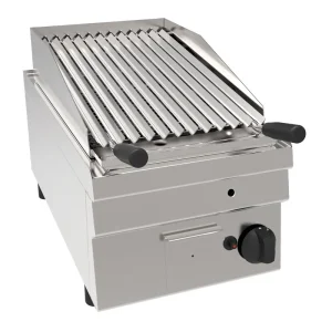 Hete Deal Gas-Lavasteengrill GLG6 / 350T - 1 Gietijzeren Rooster - 6,9 kW - 350x600x(H)300mm
