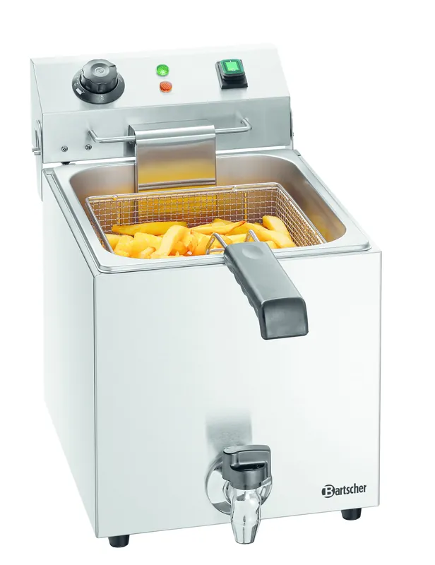 Snelle Levering Elektrische Friteuse - 9 Liter - Tapkraan - 300x530x(H)385mm