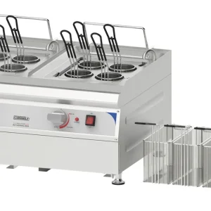 Gecertificeerd Pastakoker 2 x 9 Liter - 6,6 kW - 710x587x(H)520mm