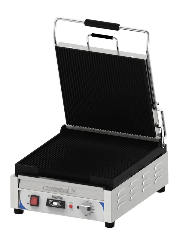 Contact grill Premium - Met Timer - 2,4 kW - 400x580x(H)265mm Laatste Versie