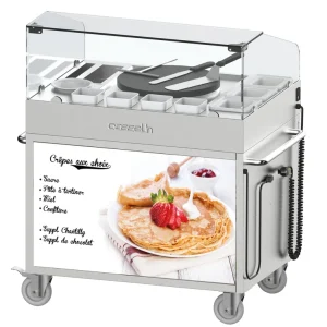 Trolley Inbouw voor de Crepe Maker Serveerstation 40 - 1040x708x(H)1150mm Beperkte Voorraad