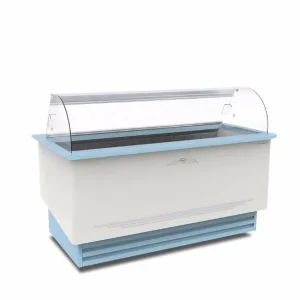 Tijdelijk Beschikbaar Schepijsvitrine Dolce Vita Elle - 13x 5 Liter - Gebogen Voorruit - 1830x945x(H)1290mm