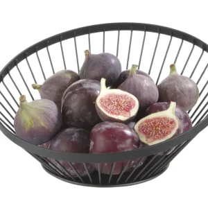 Koop Online Fruitkorf schuin zwart - Ø280x(H)130mm