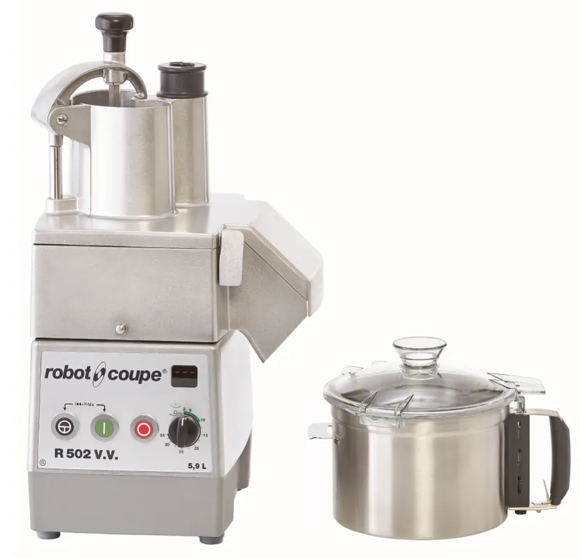 Combi Cutter & Groentesnijder- Robot Coupe - R 502 V.V. - 1500W - 5,9 Liter - 300 tot 3500 TPM Bestseller