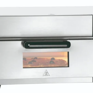Pizzaoven RVS ST415 - 1x Ø400mm Pizza - 2kW - 565x585x(H)265mm Nu Kopen
