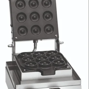 Direct Verzonden Wafelijzer MDI Donut 900 - Gecoat Aluminium - Donut - 1,8 kW - 300x390x(H)250mm