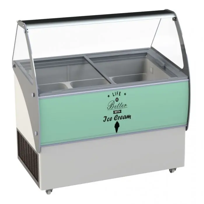 Schepijsvitrine - Bali - 9x5L Direct Verzonden