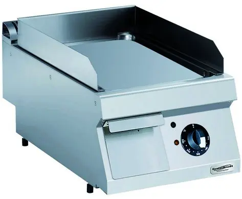 Flitsaanbieding gladde elektrische bakplaat - 400V-4.2kW- 400x700(h)250mm